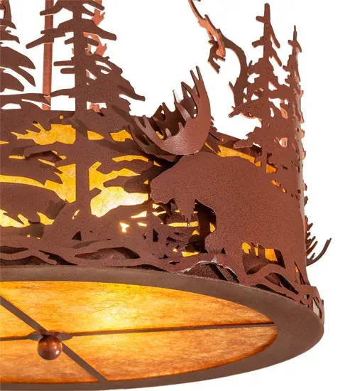 The Meyda Tiffany - Moose At Dusk by Meyda Lighting - Image 8