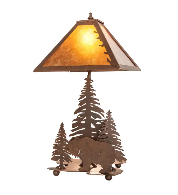 The Meyda Tiffany - Grizzly Bear Through The Trees by Meyda Lighting - Image 1