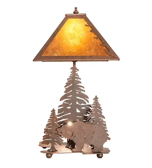 The Meyda Tiffany - Grizzly Bear Through The Trees by Meyda Lighting - Image 5