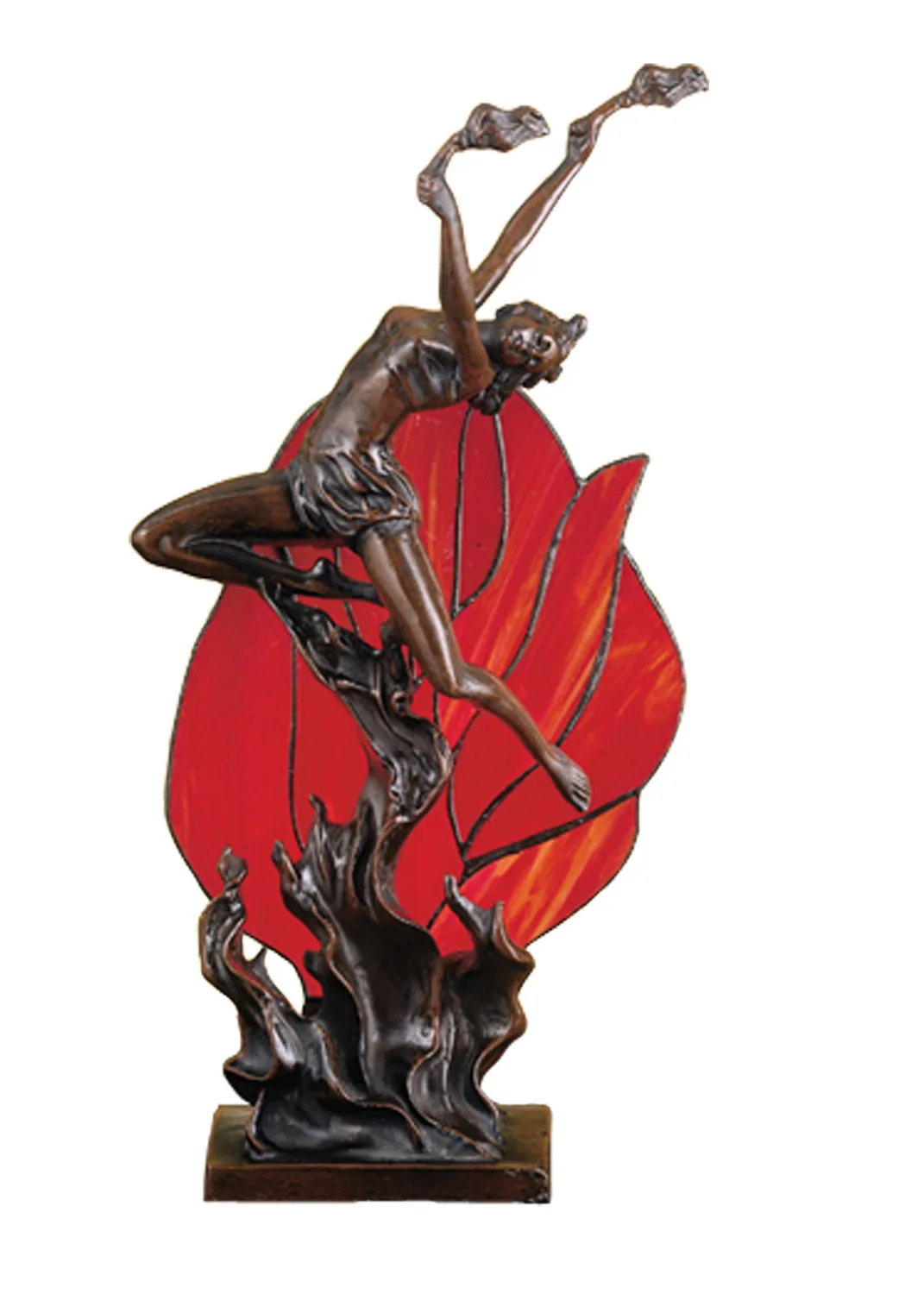 Flame Dancer One Light Accent Lamp in Bronze