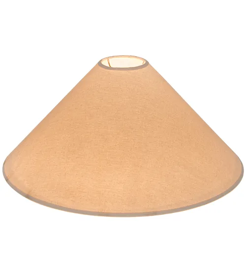 21"W X 9.5"H Simple Beige Fabric Shade