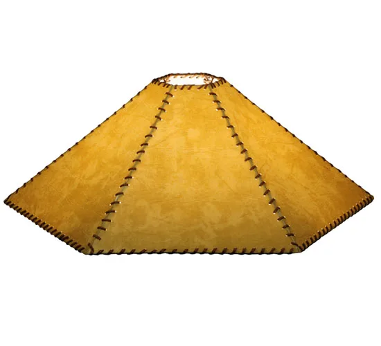 30" Wide Faux Leather Tan Shade