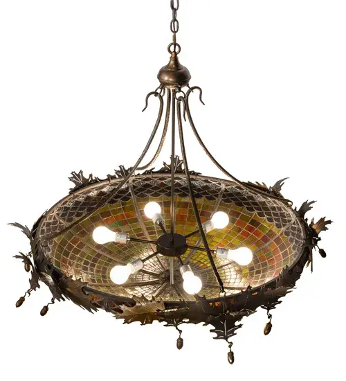 The Meyda Tiffany - Greenbriar Oak by Meyda Lighting - Image 4