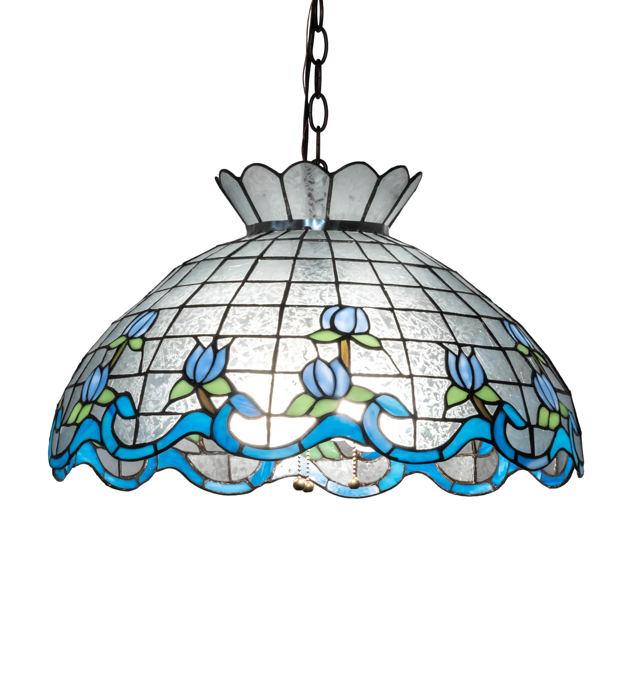 Roseborder Three Light Pendant in Mahogany Bronze