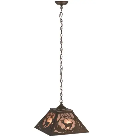 The Meyda Tiffany - Deer At Dawn by Meyda Lighting - Image 4