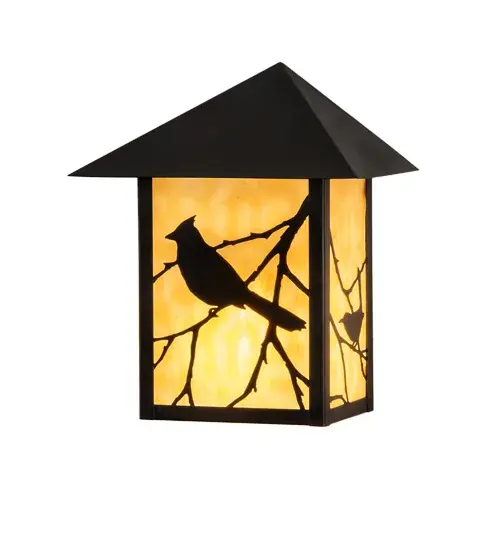 The material is Brass and Glass. The finish is Craftsman Brown. The glass is Beige. Collection: Seneca Finish: Craftsman Brown Glass: Beige Art Glass Width: 9.00" Height: 11.00" Length: 6.00" Weight: 4.00 lb Extension from Wall: 6.00" Number of Bulbs: 1 Maximum Wattage: 60.00 W Bulb Type: A19 Bulb Base: E26 Material: Brass Country of Origin: USA Safety Listing: Wet Safety Rating: Wet - alternate view