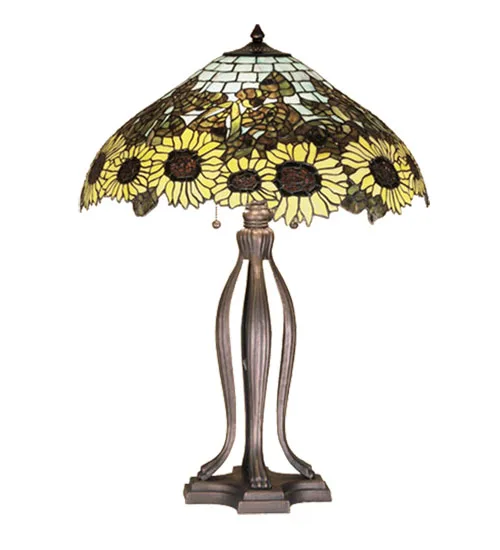 30"H WILD SUNFLOWER TABLE LAMP
