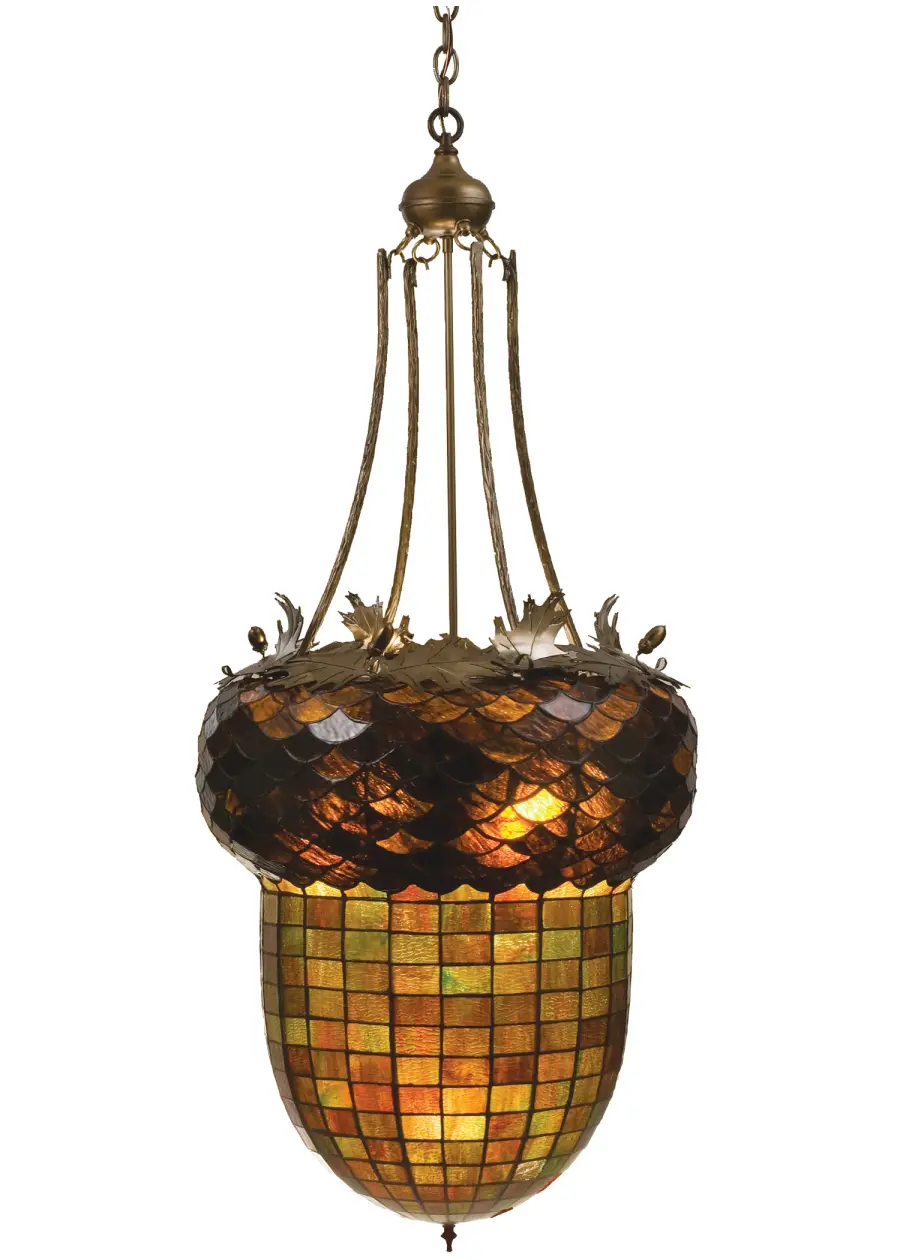 The Meyda Tiffany - Greenbriar Oak by Meyda Lighting