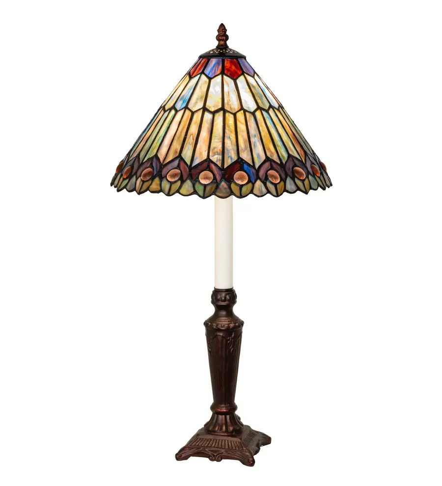 The Tiffany Jeweled Peacock by Meyda Lighting - Image 1