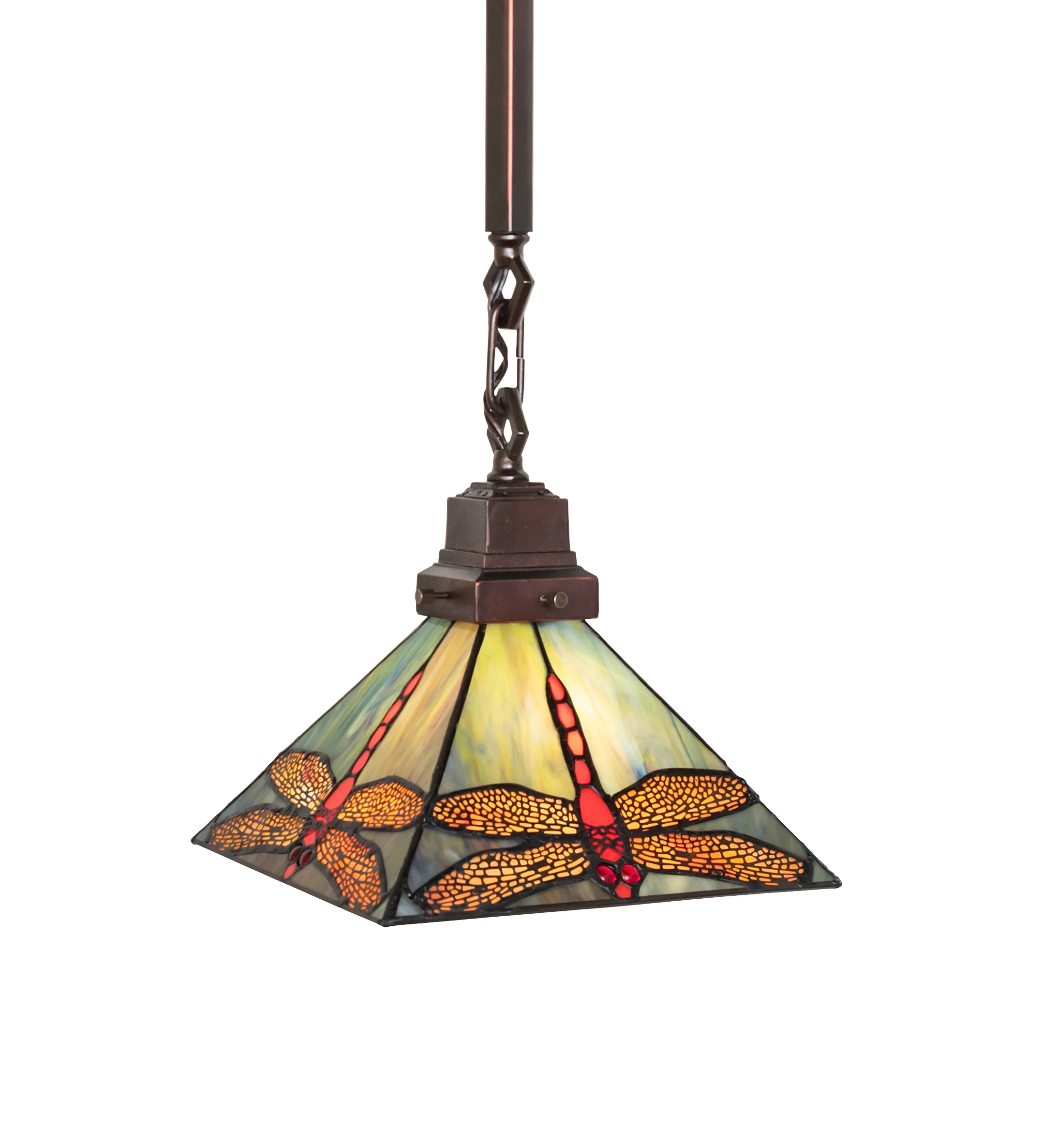 Prairie Dragonfly One Light Pendant in Mahogany Bronze