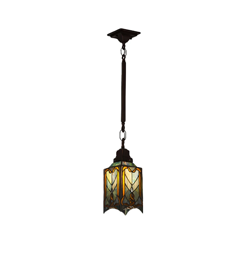Cottage Mission One Light Mini Pendant in Mahogany Bronze