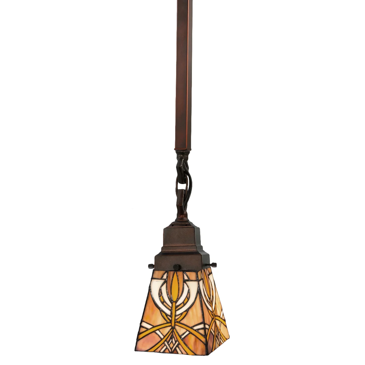 Glasgow Bungalow One Light Mini Pendant in Mahogany Bronze
