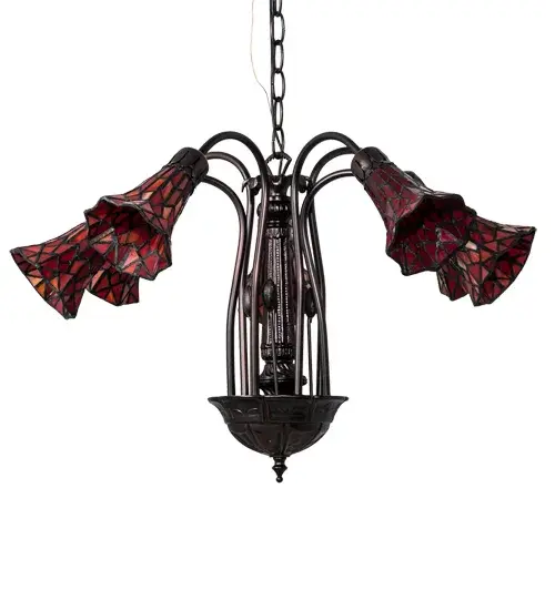The Meyda Tiffany - Stained Glass Pond Lily by Meyda Lighting - Image 3