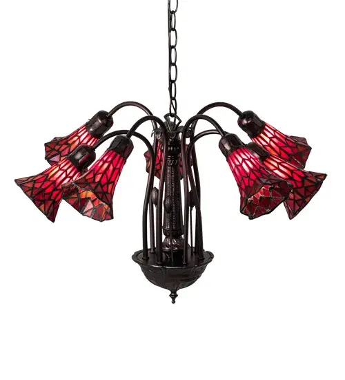 The Meyda Tiffany - Stained Glass Pond Lily by Meyda Lighting - Image 4