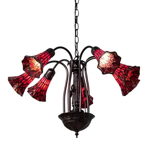 The Meyda Tiffany - Stained Glass Pond Lily by Meyda Lighting - Image 5