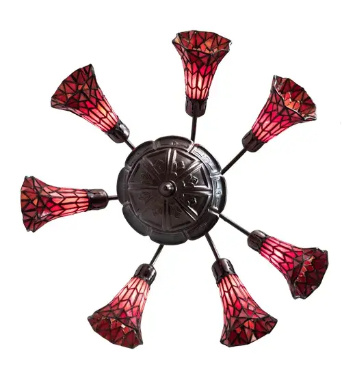 The Meyda Tiffany - Stained Glass Pond Lily by Meyda Lighting - Image 6