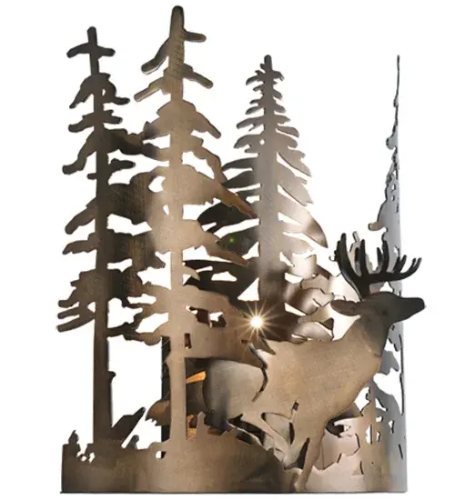 The Meyda Tiffany - Deer Through The Trees by Meyda Lighting - Image 1