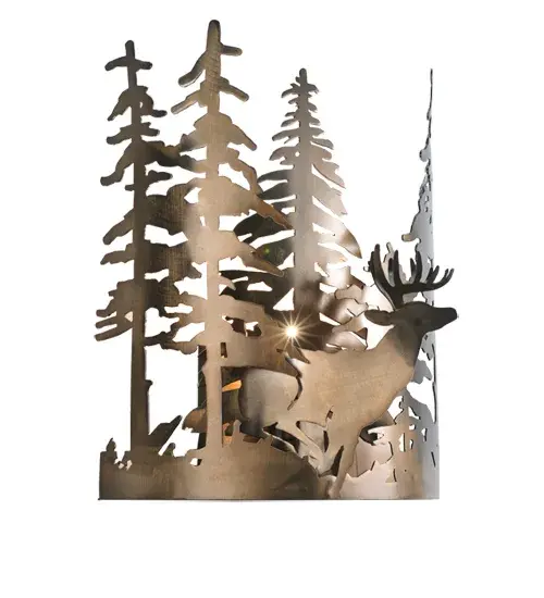 The Meyda Tiffany - Deer Through The Trees by Meyda Lighting - Image 2