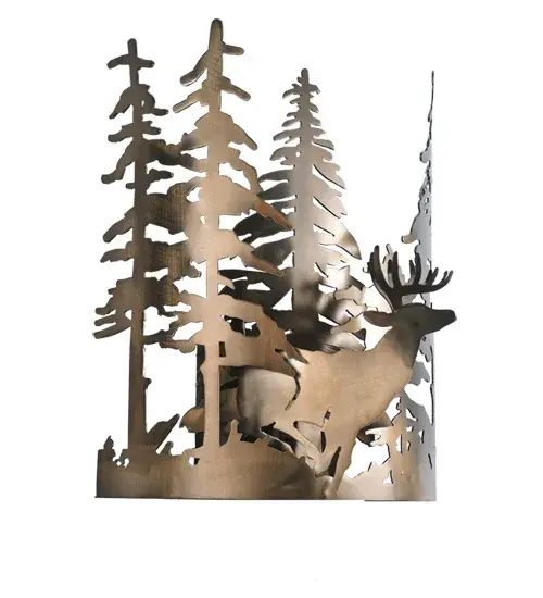 The Meyda Tiffany - Deer Through The Trees by Meyda Lighting - Image 3