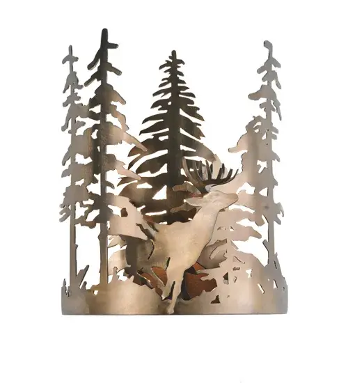 The Meyda Tiffany - Deer Through The Trees by Meyda Lighting - Image 4