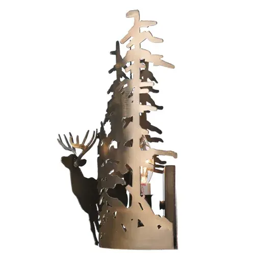 The Meyda Tiffany - Deer Through The Trees by Meyda Lighting - Image 6