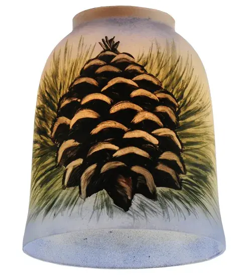 2-1/8 NECKLESS OPENING " Collection: Pinecone Finish: Custom Glass: Sunflower,Green,Blue,Chocolate,White,Frosted Clear Glass Or Acrylic Width: 5.00" Height: 5.50" Length: 5.00" Weight: 1.00 lb Bulb Type: tbn Country of Origin: CHINA Safety Listing: Dry Safety Rating: Dry - alternate view