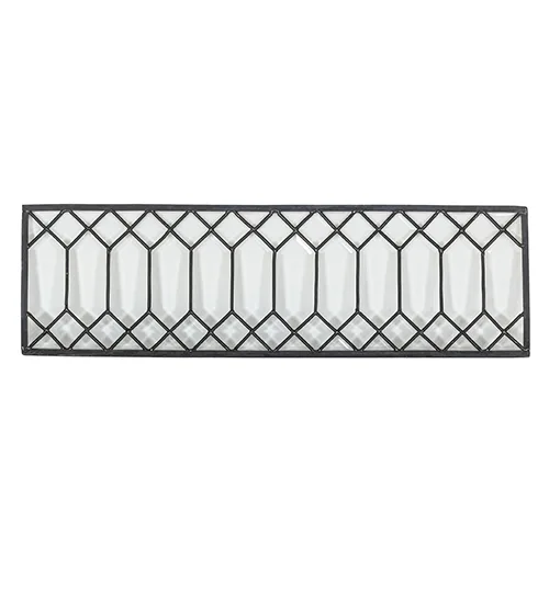 9" High X 30" Wide Beveled Glass Window