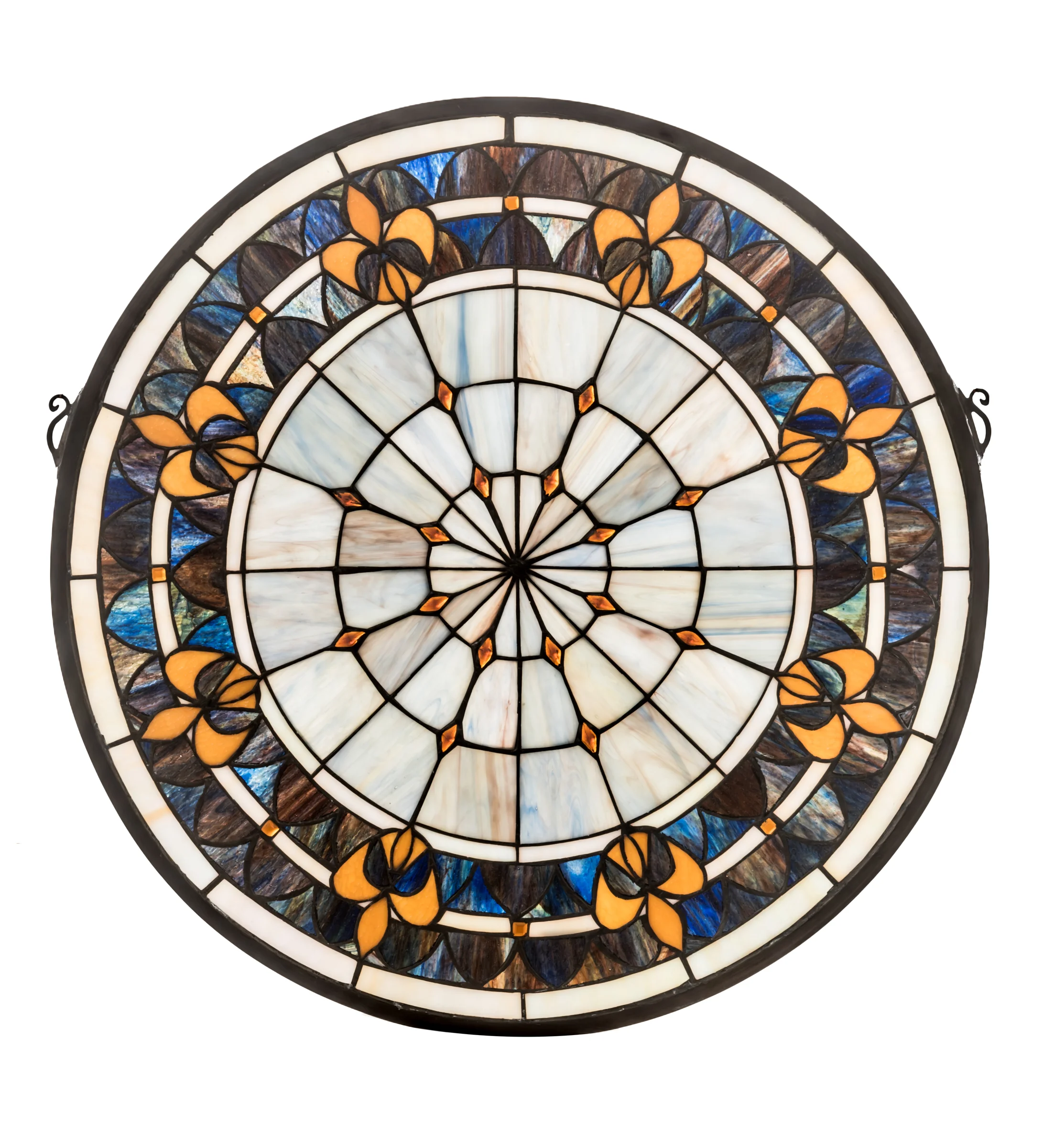 Fleur-De-Lis Window in Brushed Nickel