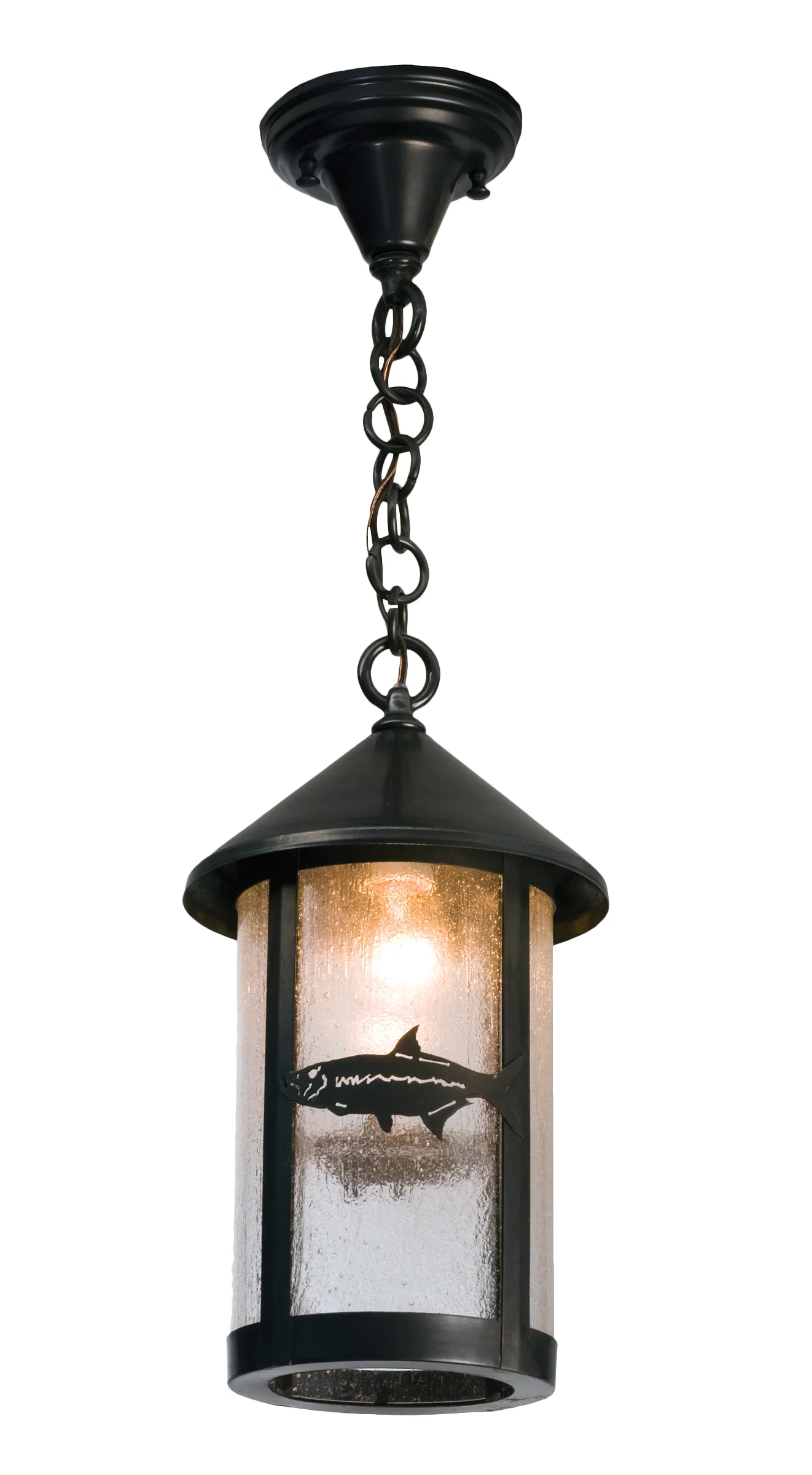 8" Wide Tarpon Fulton Hanging Lantern Mini Pendant