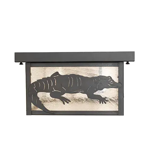 12" Square Tropical Creatures Flushmount - Image 9