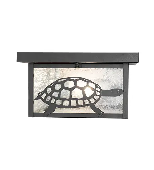 12" Square Tropical Creatures Flushmount - Image 10