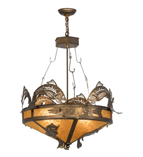 60"W Catch of the Day Inverted Pendant