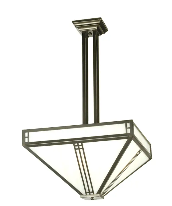 This clean transitional wall fixture is designed with appealing White art glass in a Mission styled frame, which is featured with accents and hardware in a Antique Copper finish. This fixture is the perfect lighting accent that will enhance any decor, for fine homes, restaurants, boutiques and hotels. Prairie Loft is custom crafted in the Meyda facility in Yorkville, NY. Custom sizes, styles, colors and dimmable energy efficient lamping options are available. Collection: Prairie Loft Finish: Antique Copper Glass: White Art Glass Notes: Custom Crafted In Yorkville, New York Please Allow 30 Days Width: 25.50" Height: 32.00" Length: 18.00" Weight: 19.00 lb Number of Bulbs: 4 Maximum Wattage: 60.00 W Bulb Type: A19 Bulb Base: E26 Material: Metal Or Polyresin Country of Origin: USA Safety Listing: Damp Safety Rating: Damp