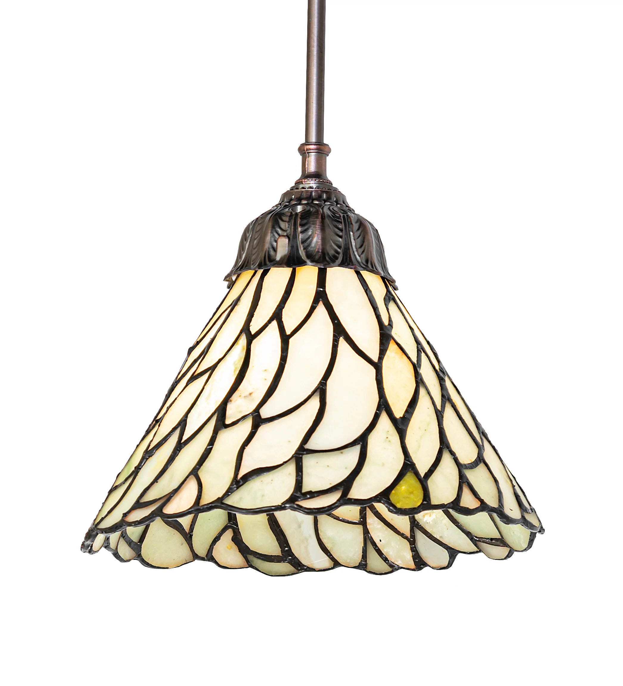 Willow One Light Mini Pendant in Mahogany Bronze