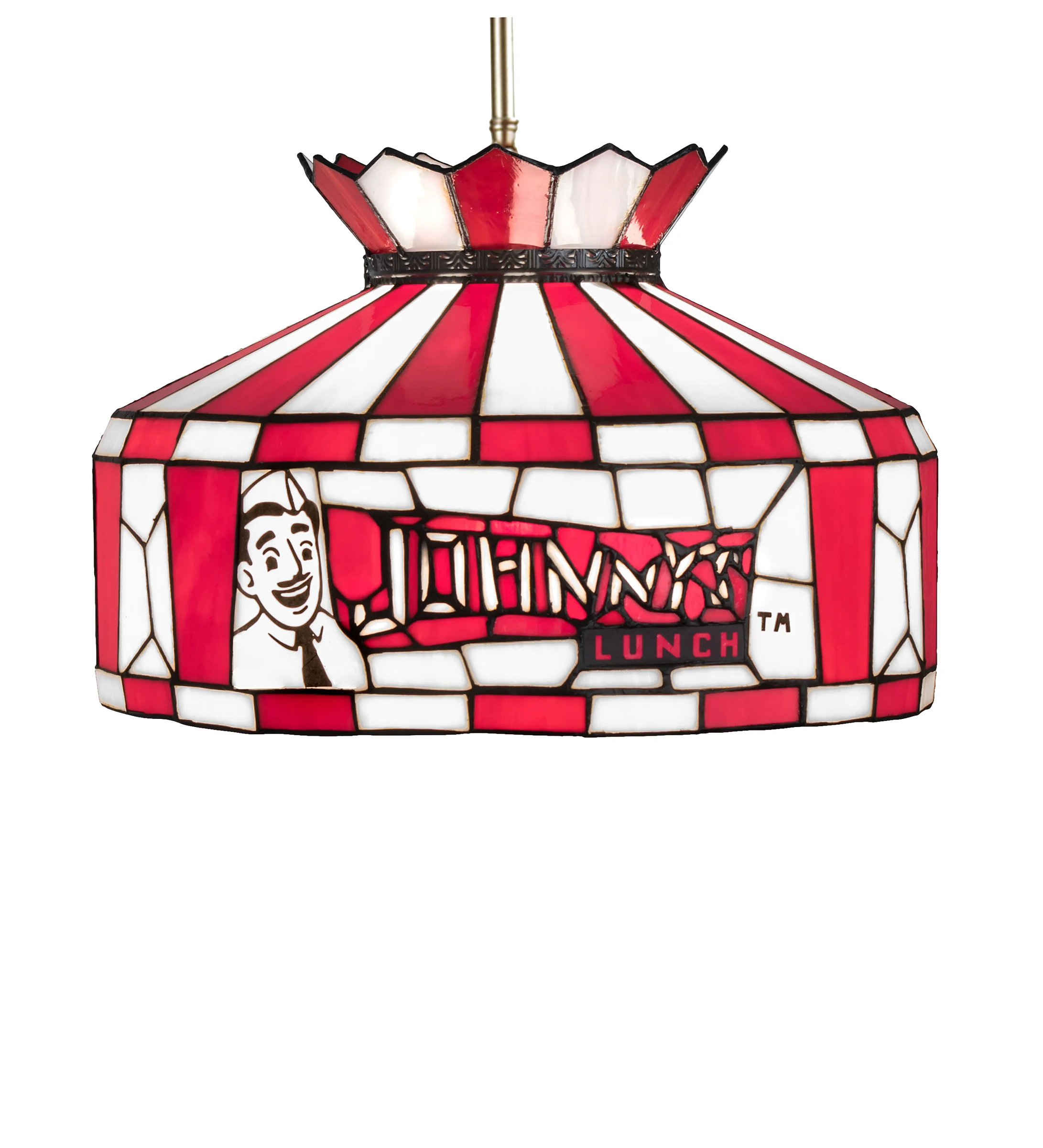 Personalized One Light Pendant in Brushed Nickel