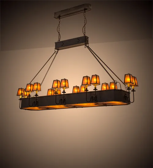 82"L Carpathian 16 LT Oblong Chandelier