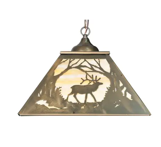 The Meyda Tiffany - Elk At Dawn by Meyda Lighting - Image 3