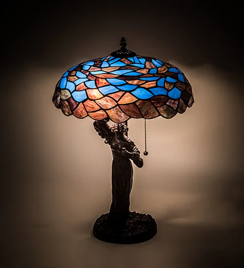 21"H Maxfield Parrish Griselda Table Lamp