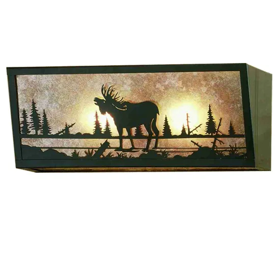Moose Creek Two Light Wall Sconce in Craftsman Brown