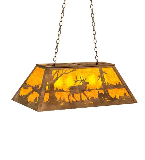 The Meyda Tiffany - Elk At Lake by Meyda Lighting - Image 1