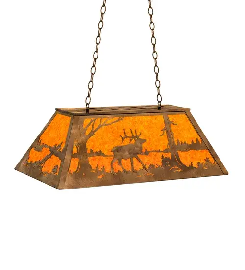 The Meyda Tiffany - Elk At Lake by Meyda Lighting - Image 3