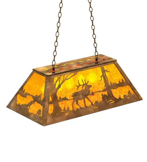 The Meyda Tiffany - Elk At Lake by Meyda Lighting - Image 4