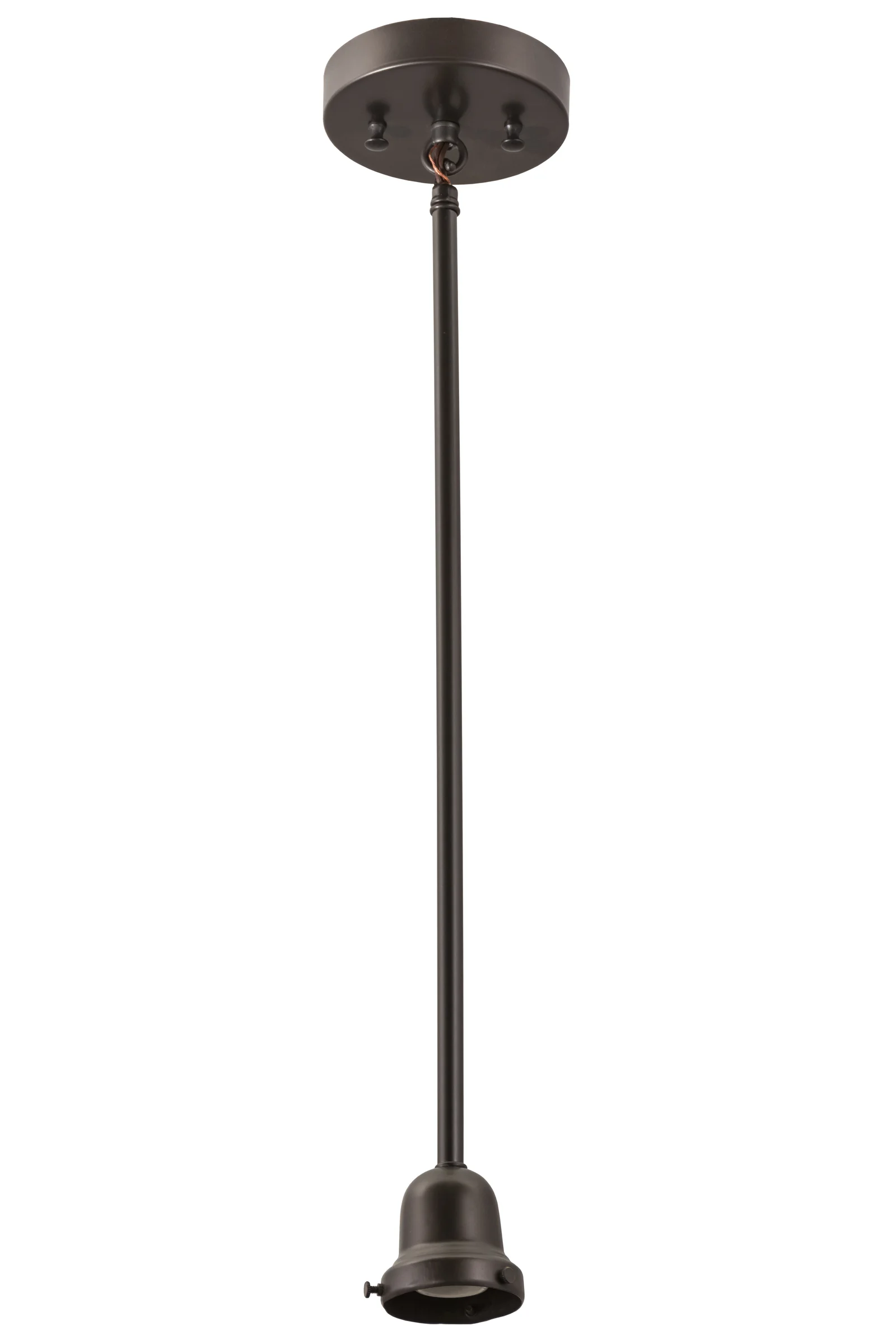Pendant Hardware One Light Pendant Hardware in Craftsman Brown
