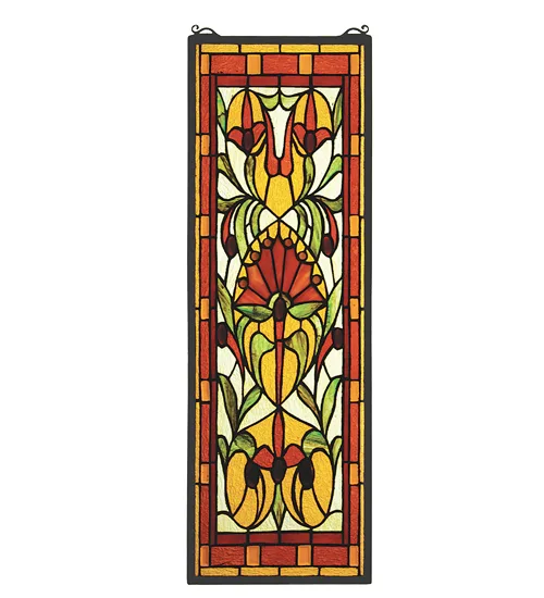 10"W x 30"H Piccadilly Stained Glass Window