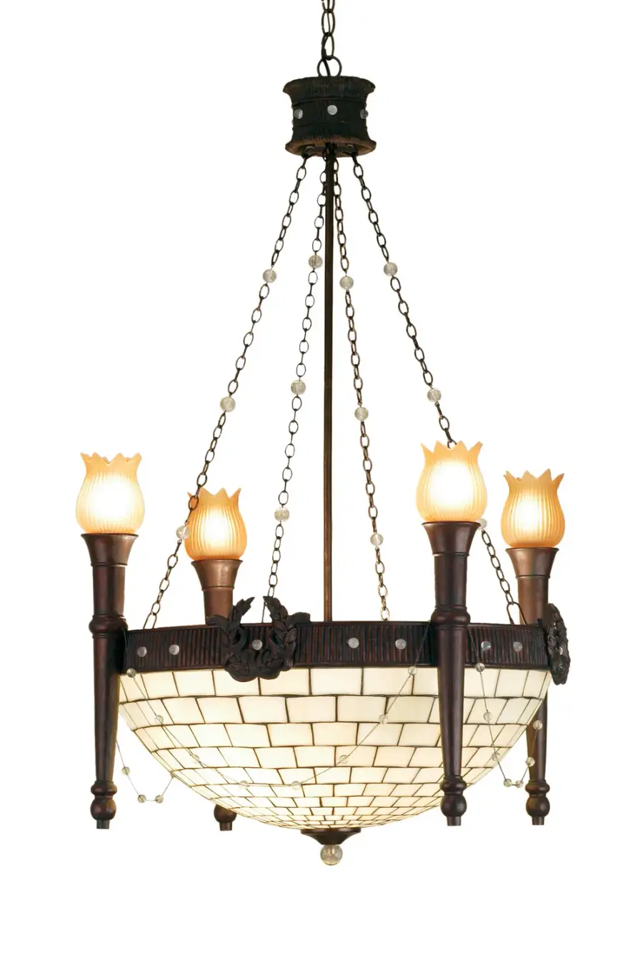 The Meyda Tiffany - Torch & Wreath by Meyda Lighting