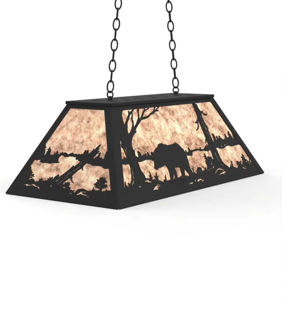 The Meyda Tiffany - Bear At Lake by Meyda Lighting