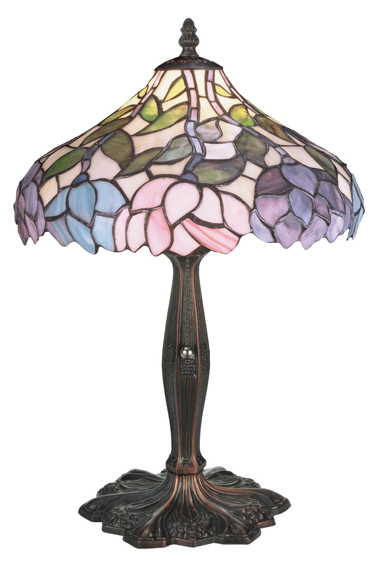Wisteria One Light Accent Lamp in Beige Pink Pr Purple/Blue