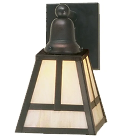 T" Mission" One Light Wall Sconce in Craftsman Brown Craftsman Brown