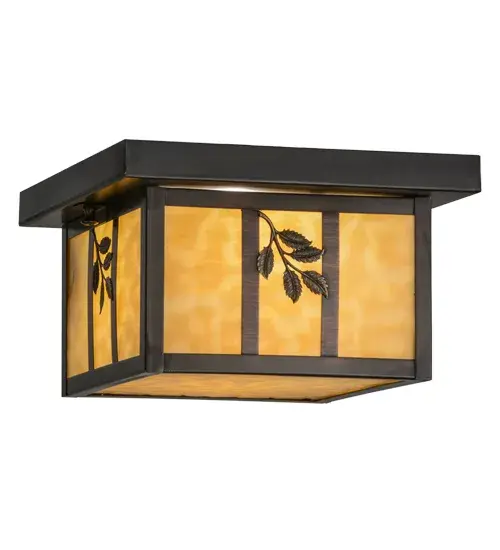 Custom made from Solid Brass, a stunning Craftsman Signature design statement is emphatically presented with a striking Mission straight line design with a leafy branch accent. Highlighted with Beige art glass and a frame and hardware finished in Craftsman Brown.Ideal for indoor and outdoor applications.Handcrafted by Meyda artisans in the Yorkville, NY manufacturing facilities at the foothills of the Adirondack Mountains.Custom colors, designs and sizes available. Collection: Hyde Park Finish: Craftsman Brown Glass: Beige Art Glass Width: 14.00" Height: 6.00" Length: 10.00" Weight: 5.00 lb Extension from Wall: 10.75" Number of Bulbs: 1 Maximum Wattage: 60.00 W Bulb Type: A19 Bulb Base: E26 Material: Metal Country of Origin: USA Safety Listing: Wet Safety Rating: Wet - alternate view