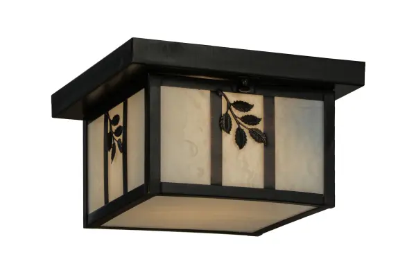 Custom made from Solid Brass, this stunning Craftsman Signature lantern offers a striking Mission straight line design with sprig accents. The fixture is highlighted with White art glass and hardware finished in Craftsman Brown. Ideal for indoor and outdoor applications. Handcrafted by Meyda artisans in the Yorkville, NY manufacturing facilities at the foothills of the Adirondack Mountains. Collection: Hyde Park Finish: Craftsman Brown Glass: White Art Glass Width: 14.00" Height: 6.00" Length: 10.00" Weight: 5.00 lb Number of Bulbs: 1 Maximum Wattage: 60.00 W Bulb Type: A19 Bulb Base: E26 Material: Steel Country of Origin: USA Safety Listing: Damp Safety Rating: Damp